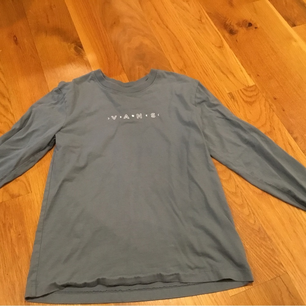 XS WOMENS VANS long sleeve T.  Grayish blue